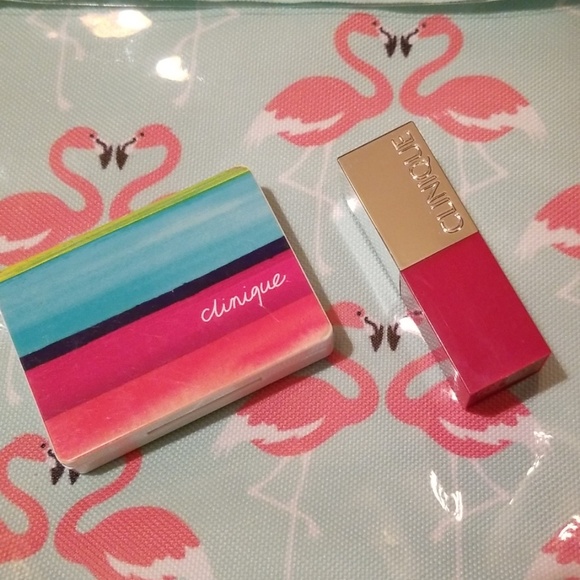 Unused/sanitized Clinique Eyeshadow Trio & Mini Lipstick - Picture 2 of 3